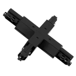 Unión X carril trifásico, negro