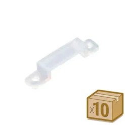 10x grapas 17mm silicona para tira led