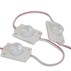 20x Módulo Led 1xSMD3535, lente 10*30°, DC12V, 2.4W, IP65