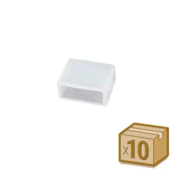 10x tapones de silicona 12mm para tira led
