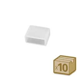 10x tapones de silicona 10mm para tira led