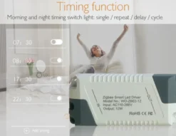 Zigbee Smart Controlador, 2CH, DC 0-38, 0,4A, 5-12W